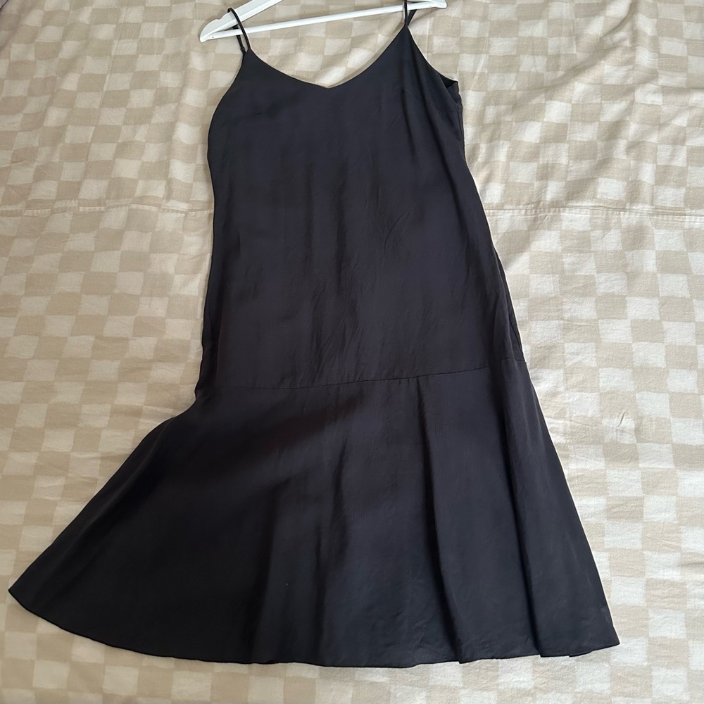 Alex Mill Black Midi Slip Dress